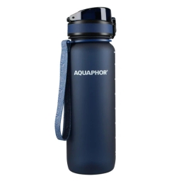 Butelka filtrująca wodę Aquaphor City 800ml (granatowa) + opakowanie filtrów - miniatura 2