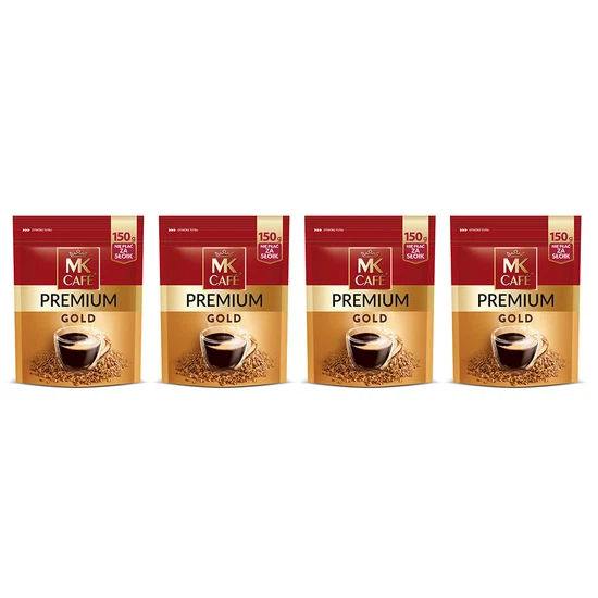 Kawa rozpuszczalna MK Cafe Premium Gold 4 x 150 g (doypack) - miniatura 1
