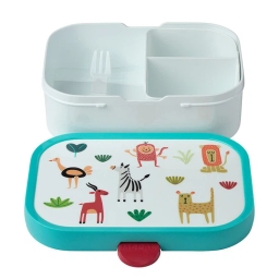 Zestaw śniadaniowy dziecięcy Mepal Campus Animal Friends (lunchbox + bidon +butelka termiczna) - miniatura 3