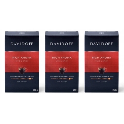 Kawa mielona Davidoff Rich Aroma 3 x 250 g - miniatura 1