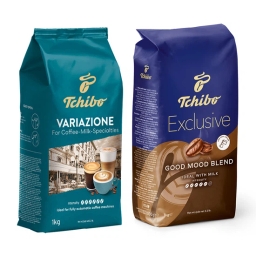 Kawa ziarnista Tchibo Variazione + Exclusive Good Mood (zestaw degustacyjny) 2kg - miniatura 1