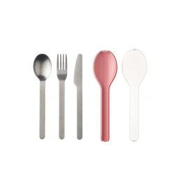 Zestaw 3 sztućców (nóż, widelec, łyżka) Ellipse Nordic Pink 105760076700 (różowe) - miniatura 1