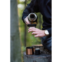 Termos turystyczny Vialli Design FUORI 1000ml (czarny gold rose) 28098 - miniatura 6