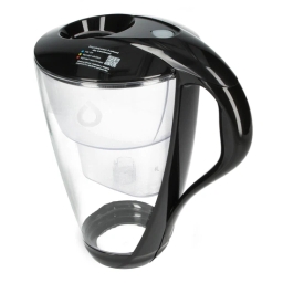 Dzbanek filtrujący szklany Dafi Crystal LED +1 filtr UNIMAX (czarny) - miniatura 3