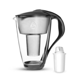 Dzbanek filtrujący szklany Dafi Crystal LED +1 filtr Classic (grafitowy) - miniatura 1