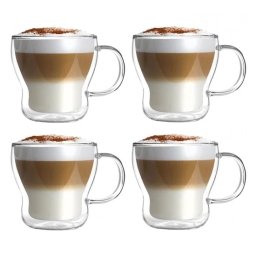 Szklanki termiczne do kawy i herbaty Vialli Design Bolla 370ml (4szt.) 26438 - miniatura 1