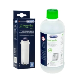Zestaw do konserwacji ekspresu DeLonghi (filtr DLSC002 + odkamieniacz EcoDecalk 500ml) - miniatura 1