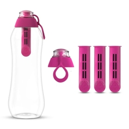 Butelka filtrująca DAFI 0,7L +4 filtry (flaming) - miniatura 1