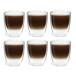 Szklanki termiczne do kawy latte i herbaty Vialli Design AMO 320ml 24144 (6szt.) - miniatura 1