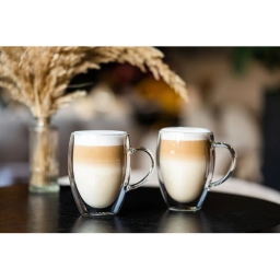 Szklanki termiczne do kawy z uszkiem Vialli Design NOA 360ml (4szt.) 29774 - miniatura 3
