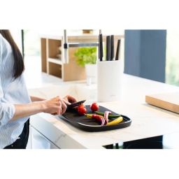 Deska kuchenna do krojenia dwustronna Vialli Design LIVIO 8364 (czarna) - miniatura 5