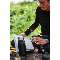 Termos turystyczny z kubkiem Vialli Design FUORI 1000ml (grafitowy) 27626 - miniatura 6