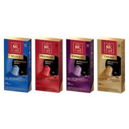 Kapsułki MK Cafe Select do systemu Nespresso 40 szt. (Premium + Select + Espresso + Crema) - miniatura 1