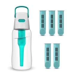 Butelka filtrująca Dafi SOLID 0,5L +6 wkładów filtrujących (turkusowa) - miniatura 1