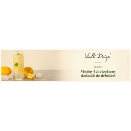 Ekologiczne białe słomki szklane zakrzywione Vialli Design VITA 23cm (6szt.) + szczoteczka do czyszczenia 26643 - miniatura 7