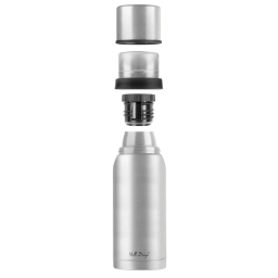 Termos turystyczny z kubkiem Vialli Design FUORI 1000ml (stalowy matowy) 28081 - miniatura 2