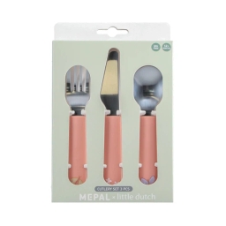 Sztućce dziecięce Mepal Mio Flowers & Butterflies 108033065243 (w zestawie widelec, nóż i łyżka dziecieca) - miniatura 2