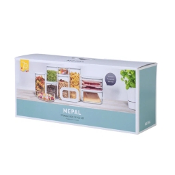 Pojemniki na żywność Mepal Modula 106994530600 (biały) - zestaw 9szt. - miniatura 2