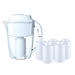 Dzbanek filtrujący wodę Aquaphor J.Shmidt 500 (biały) + 6 wkładów filtrujących - miniatura 1