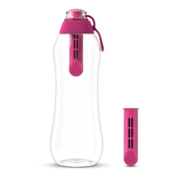 Butelka filtrująca DAFI 0,7 l + 2 (różowa) - miniatura 2