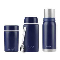 Zestaw termos Vialli Design FUORI (500ml+750ml+1000ml) - granatowy - miniatura 1