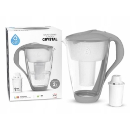 Dzbanek filtrujący szklany Dafi Crystal LED +1 filtr Classic (stalowy) - miniatura 6