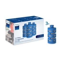Filtr wody do butelki filtrującej Philips GoZero Fitness AWP287/10 (3szt.) - miniatura 1