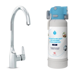 Bateria kuchenna filtrująca jednodrożna Dafi Flow Comfort D-1 z baterią trójdrożną COMO (chrom) - miniatura 2