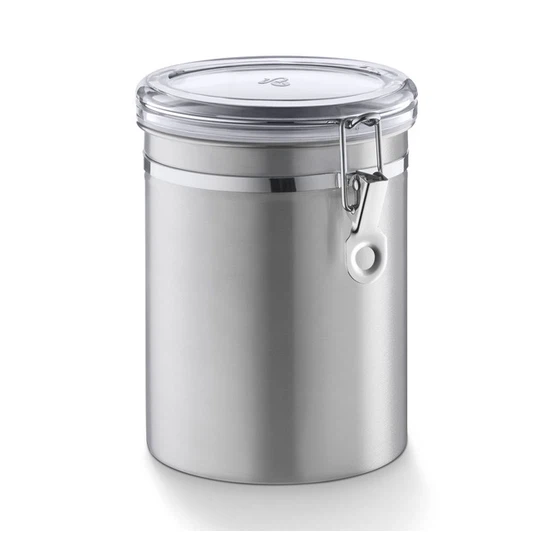 Pojemnik puszka na kawę ziarnistą i mieloną Tchibo (inox) 500g - miniatura 1