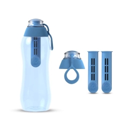 Butelka filtrująca DAFI 0,3L +3 filtry (niebieska) - miniatura 1