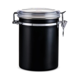 Pojemnik / puszka na kawę ziarnistą i mieloną Tchibo (czarna) - miniatura 4