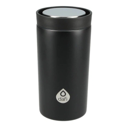 Kubek termiczny do kawy i herbaty Dafi 380ml Double Wall (czarny) - miniatura 2