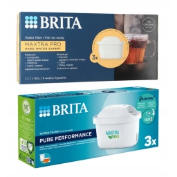 Filtr wody wkład do dzbanka Brita Maxtra PRO Hard Water Expert 3szt.+ PRO  Pure Performance 3szt. - miniatura 1