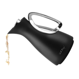 Termos z wkładem szklanym Vialli Design ALESSIA 1L (czarno-srebrny) 29217 - miniatura 3