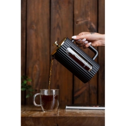 Zaparzacz do herbaty Vialli Design LIVIO 1000 ml 1715 (czarno-złoty) - miniatura 4