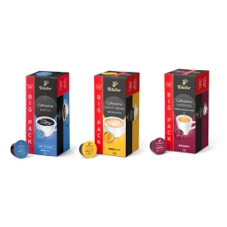 Kapsułki kawa Tchibo Fine Aroma / Espresso Intense / Crema Fine Aroma (zestaw promocyjny 90szt.) - miniatura 1