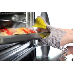 Rękawica kuchenna silikonowa bawełniana Vialli Design LIVIO 20764 (szaro-żółta) - miniatura 3