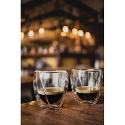 Szklanki termiczne do kawy i herbaty Vialli Design CRISTALLO 250ml (2szt.) 25486 - miniatura 7