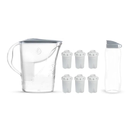 Dzbanek filtrujący Dafi START Classic 2,4L (stalowy) + 6 filtrów FilterLogic FL-601 + bidon na wodę - miniatura 1