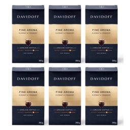 Kawa mielona Davidoff Fine Aroma 6 x 250 g - miniatura 1