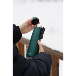 Butelka termiczna Vialli Design FUORI 500ml z uchwytem 12/24h (zielona) - miniatura 5