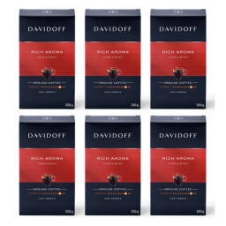 Kawa mielona Davidoff Rich Aroma 6 x 250 g - miniatura 1