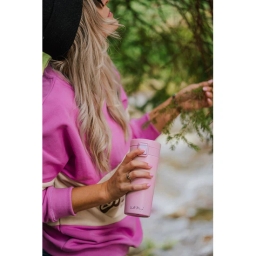 Zestaw termos kubek termiczny Vialli Design FUORI (400ml+500ml+750ml) - różowy - miniatura 5