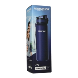 Butelka filtrująca wodę Aquaphor City 500ml (granatowa) + opakowanie filtrów - miniatura 4