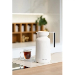 Termos z wkładem szklanym Vialli Design LUNGO 1L (biały) 29255 - miniatura 4