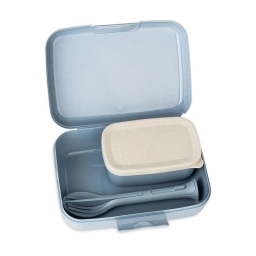 Lunchbox + sztućce Koziol CANDY READY 7272716 (niebieski) - miniatura 1