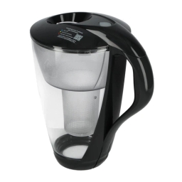 Dzbanek filtrujący szklany Dafi Crystal LED +1 filtr Classic (grafitowy) - miniatura 5