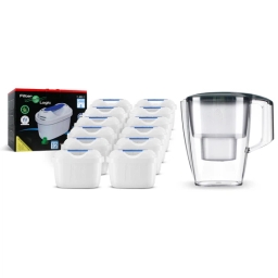 Filtr wkład do dzbanka FilterLogic FL-402 BOX (12szt.) + szary dzbanek Dafi START 3,3L GRATIS - miniatura 1
