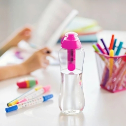 Butelka filtrująca do wody kranowej DAFI 0.5L (flamingowy) +7 filtrów +4 nakrętki - miniatura 4