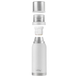 Termos turystyczny z kubkiem Vialli Design FUORI 1000ml (biały) 27619 - miniatura 2